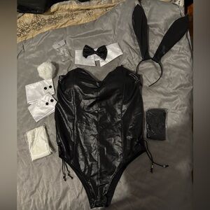 Black Bunny Costume Set